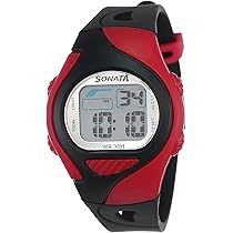 SF Digital Black Plastic Strap Unisex Watch - NT87011PP04 : Amazon