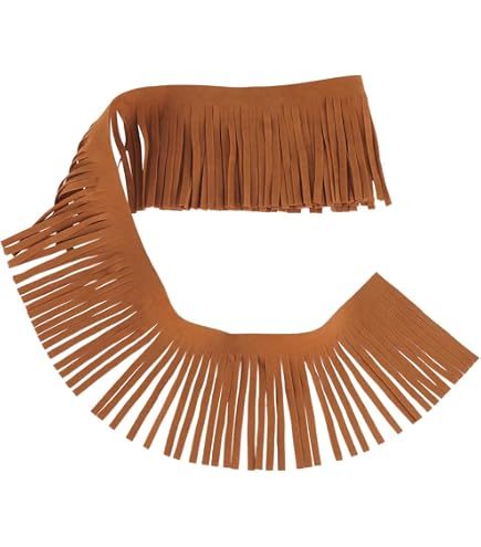 Arricraft Bordure Franges Similicuir Blanc 3 M – 15 Cm Large, Idéale Pour Jupes, Sacs, Vêtements DIY