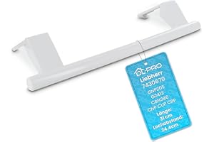 DL-pro Türgriff Lochabstand 24,4cm Länge 31cm für Liebherr 7430670 Kühlschrankgriff Hebelgriff Griff Stangenform für GNP205 G2413 CBN386 CNP CUP CBP Kühlschrank Gefrierschrank