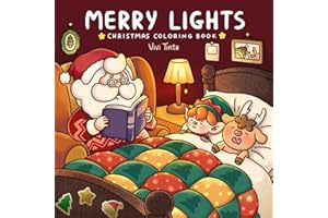 Merry Lights: Christmas Coloring Book for Adults & Teens Featuring Festive Holiday Winter Designs