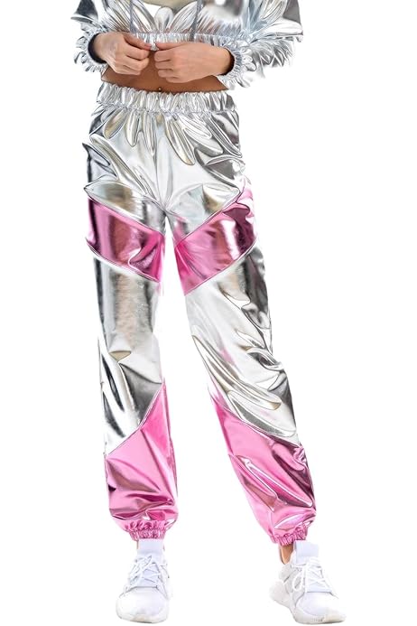 Glitter Olografici Argento Tuta Da Jogging Donna Odizli Pezzi