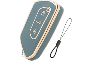 Teenpull Etui na kluczyki do VW Golf 8, ID.4, ID.3, Golf R, Golf GTI, etui na kluczyki samochodowe do Skoda Octavia 4 IV Enyaq iV, Seat Leon MK4 Cupra Leon Tarraco Ateca, akcesoria samochodowe