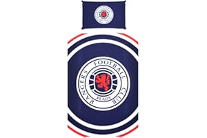 Official Rangers FC 'Pulse' Reversible Single Duvet Quilt Cover Set