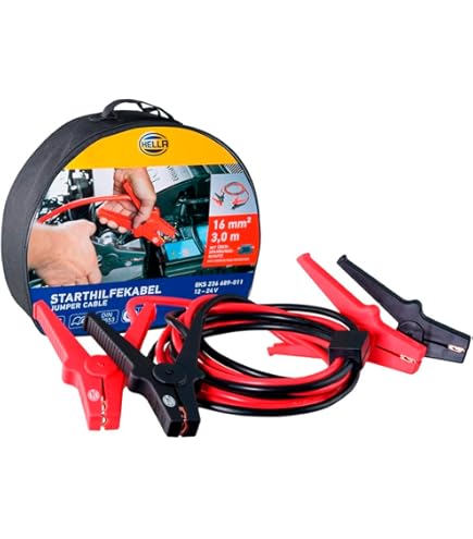 GRUNDIG Starthilfekabel 3,5m 25mm² - 350A Für 12V/24V Fahrzeuge