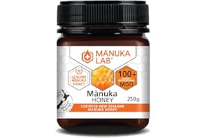 Manuka Lab Certified MGO 100+ Manuka Honey 250g - Pure and Nourishing Honey with a Delicate Touch, Authentic and Premium Quality Honey from New Zealand, Manuka Honey
