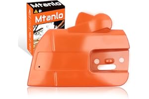 Mtanlo Cubierta de embrague de piñón lateral de freno de cadena para Husqvarna 357XP 359 340 345 346XP 350 353 Motosierra 537107803 Pieza de repuesto