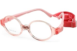 EnzoDate Jungen Mädchen Brille Größe 39 mit Nase Pad Strap Keine Schraube Flexible Silikon Biegsamen Optischen Rahmen Kinder Kinder Brillen 1-2Jahre