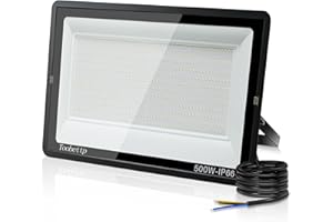 500W Foco LED Exterior, toobettp 50000LM Focos Led 6500K Luz Blanca Fría, IP66 Impermeable Aplique Pared para Garaje Jardín Patio Parque