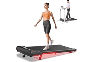 Dskeuzeew Incline Walking Pad treadmill Foldable with Handle Bar, Folding Treadmills Portable Under Desk for Home, Small & Mini, Safety Lock, Remote Control, LED Display