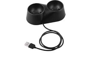 Joyzan PS4 VR Controller Charger, PS Stand Dual Dock Controller Charge Charging Station Stand Controller Charger Station for PS4 VR Remote Controllers Dual Charging Ports