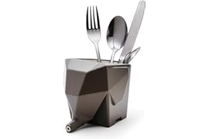 PELEG DESIGN Monkey Business Jumbo Scola Stoviglie, Plastica, Grigio