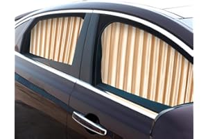 ‎ZATOOTO ZATOOTO Sonnenschutz fürs Auto Vorhang, 2 Stück Sonnenschutz Magnetisch für UV-Schutz, Hitzeschutz, Gold