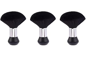 TOOLOFLIFE Barbiere Collo Spolveratore Pennello per Salone Stilista Barbiere Capelli Morbidi Spazzola Capelli Puliti Capelli Taglio Trucco Strumento 3 PZ
