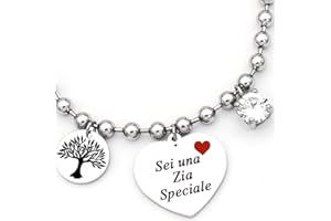 dalcuore Bracciale Amicizia, Ipoallergenico, Idee Regalo Donna Compleanno Amica Migliore Braccialetto Frasi Speciali per Amiche con Originale Confezione da regalare X Ragazza