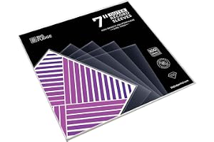 BIG FUDGE Vinyl Sleeves Shields - 18cm x 100pcs - Clear LP Record Cases Made of High Density Polypropylene Plastic - Durable