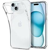 Spigen iPhone 15 ile Uyumlu Kılıf Liquid Crystal Sararmaya Dayanıklı ince Şeffaf Kapak - ACS06786 (Spigen TR Garantili)
