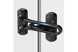 ZiYuya Cadena de puertas Para la puerta principal, Cerradura protectora de puerta oscilante, Cerradura de cierre de puerta deslizante de Seguridad Apartamentos familiares dormitorios de hoteles