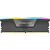 CORSAIR VENGEANCE RGB 16GB (1 x 16GB) DDR5 6000 CL36-44-44-96 1.35V Intel XMP & AMD EXPO - Gri (CMH16GX5M1E6000Z36)