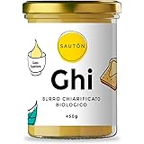SAUTÓN Ghi Biologico 450 ml Tradizionale Ricetta Ayurvedica, Burro Chiarificato, Ghee Bio, Gluten Free, Lactose free, Nuts fr