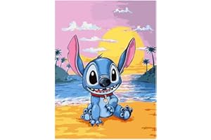 HexinYigjly 5D DIY Diamond Art Painting Kit Completo,Kit per pittura diamante fai da te, Strass Diamond Ricamo a Punto Croce Painting per Decorazione Parete Casa, Bambini, Cartone animato (alba)