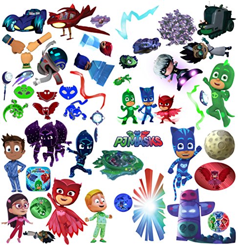 Preisvergleich Produktbild PJ Masks Aufkleber / Wandtattoo für Kinder