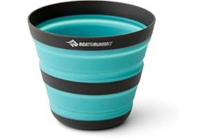 Sea to Summit Frontier Ultralight Collapsible 12 Ounce Camp Cup, Aqua Sea Blue