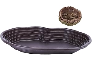 Colcolo Badeschale für Reptilien, Wasserschale für Schildkröten mit Rampe, Futterschale für Reptilien, für Schildkröten, Bartagamen, Geckos, Tierbedarf, Bad, Keine Entwässerung