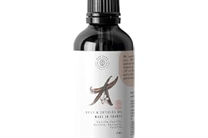 BON SENS Huile Cuticules Ongles BIO - Soin Nourrissant & Réparateur enrichie en Vitamine E - Manucure - 100% Naturel, Biologique et Vegan - Cosmos Organic - Goût Vanille