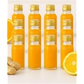 12 Adet Şeffaf Cam Şişesi Sızdırmaz Metal Gold Kapaklı Kolonya Koku S&uuml;s &Ccedil;ok Ama&ccedil;lı Şişe 30ml
