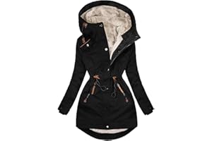 KHIRVWL Manteau Femme Hiver Doudoune Femme Veste Matelassée Parka Manteau Court Veste Chic Et Elegant Manche Longues Elegant Slim Hoodie Jacket Veste Duvet en Coton