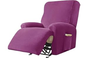 SPEESY Funda de Sillón Reclinable Relax de 4 Pieza, Fundas De Butacas Relax Reclinable Universal Ajustables, Universal Funda Sofa Reclinable 1 Plaza, Impermeable Protector de Sillón Reclinable (Color : #91