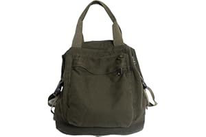 CRGANGZY Mochila de lona vintage para ir al colegio, color sólido, mochila de viaje estética hippie Y2K para mujeres y niñas