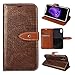 Produktbild Asnlove Leder Schutzhülle Flip Tasche Case Book Style Retro Vintage Krokodilmuster mit Integrierten Kartensteckplätzen und Ständer für Apple iPhone XS/iPhone X 5.8 Zoll