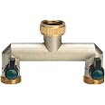 Valvola A 4 Vie Per Rubinetto Giardino In Ottone – Divisore Multifunzionale 3/4'' Con Regolatori Di Flusso - 5