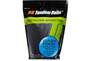 Tandem Baits Carp Food Ultra Fish Pellet pour Carpe Pêche Turbot Noir 2-16mm 1-5kg
