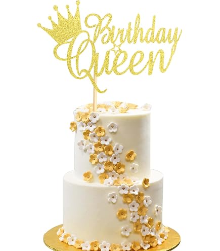 Topper Per Torta Re Oro Glitter – Scritta King/Prince – Compleanno 1°-50° E Gender Reveal – Cartoncino E Bambù - 3