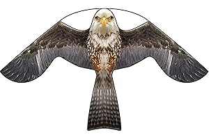 Laptony espantapájaros Cometa voladora Cultivos Protector de Aves halcón Cometa voladora para el jardín y la Granja Cometa sólo