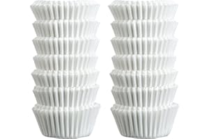 Zenker 43423 Caissettes en papier, lot de 240 moules papier, moules à chocolat, Blanc - Ø30 x 25 mm