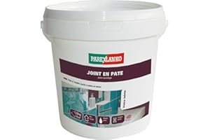 Parexlanko, Joint en Pâte prêt à l'emploi, Joint de carrelage compris entre 1 à 6mm pour mur et plan de travail intérieur, Blanc, 1,5kg