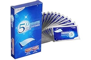 ADSPOW 7 Paires Bandes de blanchiment,Bande Blanchiment Dentaire,Blanchisseur de Dents,Formule non sensible,pour le Blanchiment des Dents,Aide à Eliminer/Fumer/Café/vin Tache