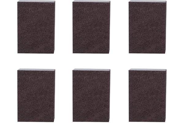 Odorkle 6 St Emery Sponge Brush Cleaner Pot Brush Effektiva Skursvampar för Flera ändamål för Köksdiskbänk Ugnsgrill med Alum