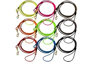 bio-leine runde Schleppleine - Ø 8mm I schmutz- und Wasserabweisende Hundeleine aus runder Biothane für große Hunde ab 30kg I 3 m Türkis