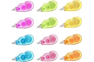 Korrekturroller Mini, EIMZU 12 Stück Korrekturroller, Korrekturmaus Korrekturband, Mini Pocket Mouse Korrekturband, Ungiftig, Umweltfreundlich, für Studenten Kinder, Im Büro Arbeitendes Personal