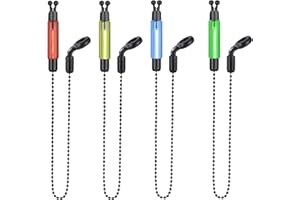 FunnAura 4 PCS Fishing Bobbins, Light Bobbins Carp Fishing, Bite Alarm Bobbins for Night Fishing Carp Accessories