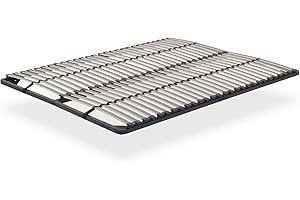 ‎I-FLAIR i-flair® Ortho Lattenrost 180x200cm Lattenrahmen mit 56 Federholzleisten und Mittelgurt, Stabiler Stahlrahmen für alle Matratzen geeignet