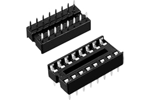 Oiyagai Lot de 30 Supports DIP-16 IC, Pas 2,54 mm – Adaptateurs à souder pour Circuits imprimés, prototypage, Arduino, puces TTL