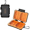 Double O1 K&F Concept 29 Slot Memory Card Case | Waterproof Shockproof with card slot for bag storage | Fits 4 CF or 4 XQD, 8 SD, 12 TF, 4 CFexpress, 2 Nano SIM, 2 Micro SIM, 1 SIM Card
