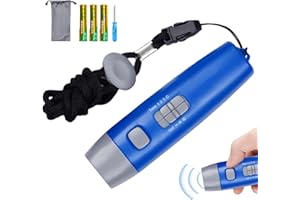 Aibelity Silbato electrónico, silbato ajustable, silbato de árbitro, 3 tonos y 3 niveles, multiusos, para educación física, silbato electrónico de mano para entrenadores, policías, profesores