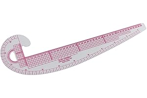 LUWU-STORE Regla curva para costura, herramienta de dibujo, plástico, regla en forma de coma para sastre