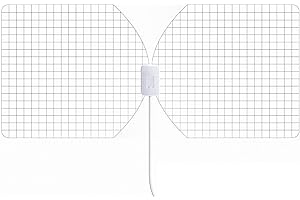 RGTech Monarch 50 Transparent Indoor Freeview HDTV Aerial - True 50 Mile Multidirectional Paper-Thin Antenna - 4G filter for Maximum Freeview/UHF/VHF/FM/USB TV Tuner/DVB-T/DVB-T2/DAB radio reception